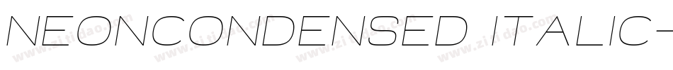 NeonCondensed Italic字体转换